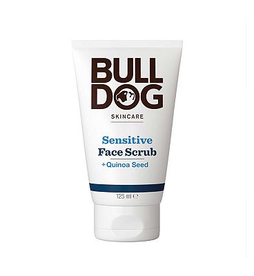 Bulldog Skincare Sensitive Face Scrub for Men, Men's Face Exfoliator, 125ml