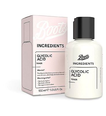 Boots Ingredients Glycolic Acid Toner 100ml