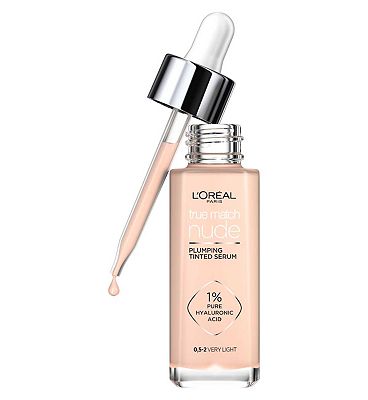 L'Oreal Paris True Match Nude Plumping Tinted Skin Serum, 1% Hyaluronic Acid