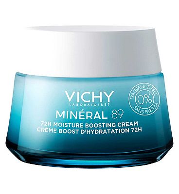 Vichy Minéral 89 72H Moisture Boosting Cream, Fragrance-Free Face Moisturiser, 50ml