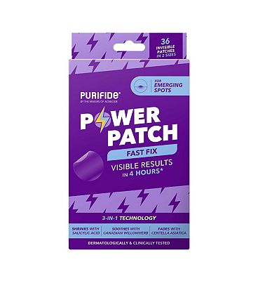 Purifide by Acnecide Power Pimple Patches, Fast Fix for Emerging Spots, 36 Blemish Patches