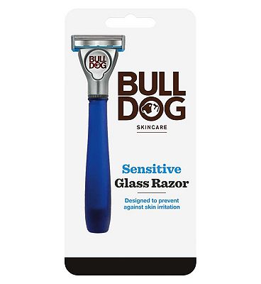 Bulldog Skincare Sensitive Glass Razor + 1 Blade Refill
