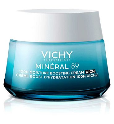 Vichy Minéral 89 100H Hyaluronic Acid Rich Hydrating Cream, Dry skin 50ml