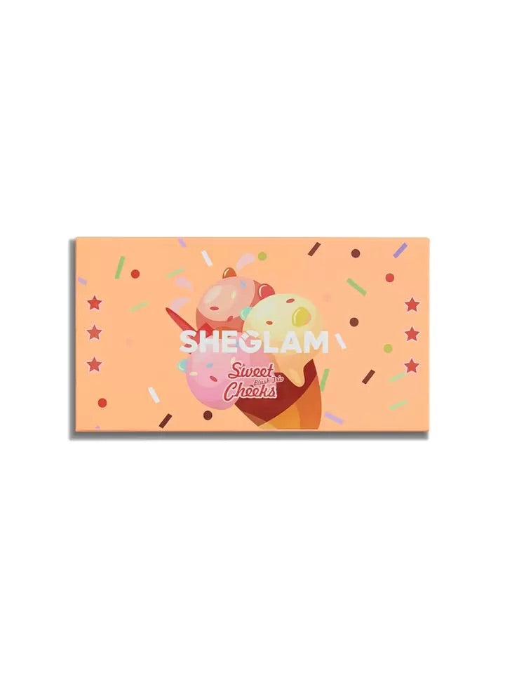SHEGLAM Sweet Cheeks Blush Trio-Private Cabana 3-Clolor Powder Blush
