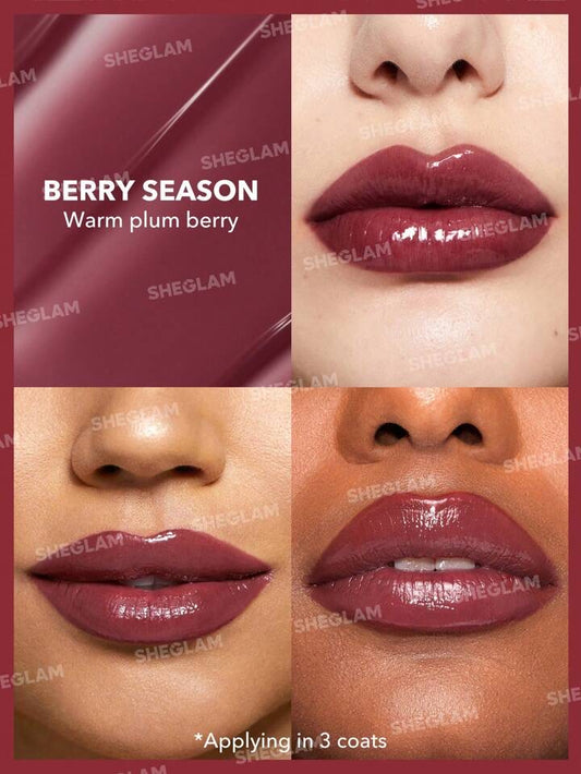SHEGLAM Pout-Perfect Shine Lip Plumper-Berry Season