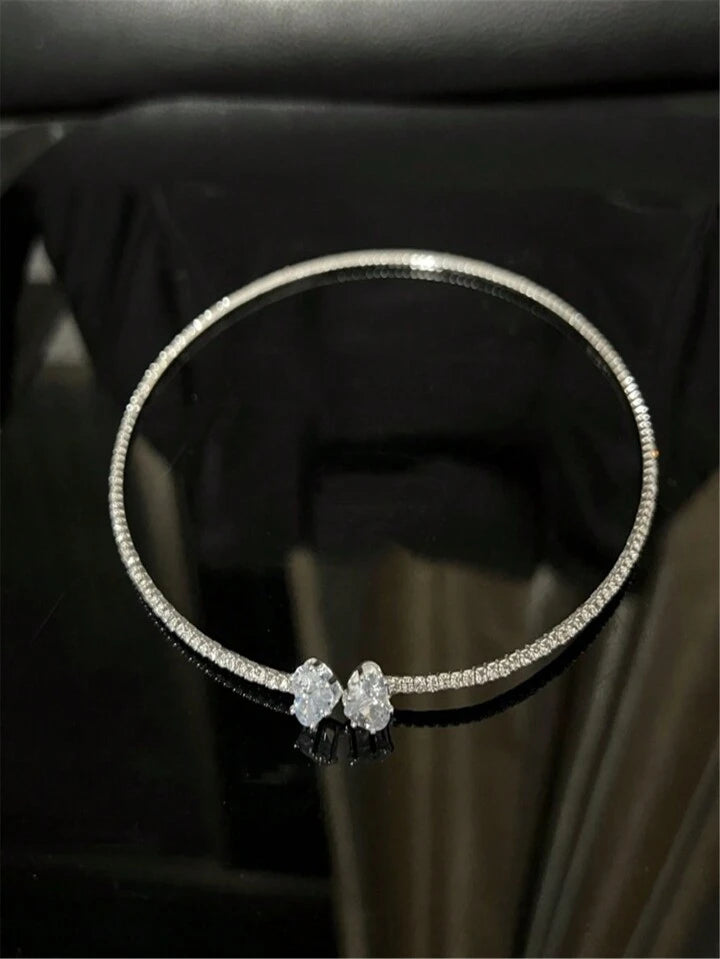 Rhinestone Cuff Choker