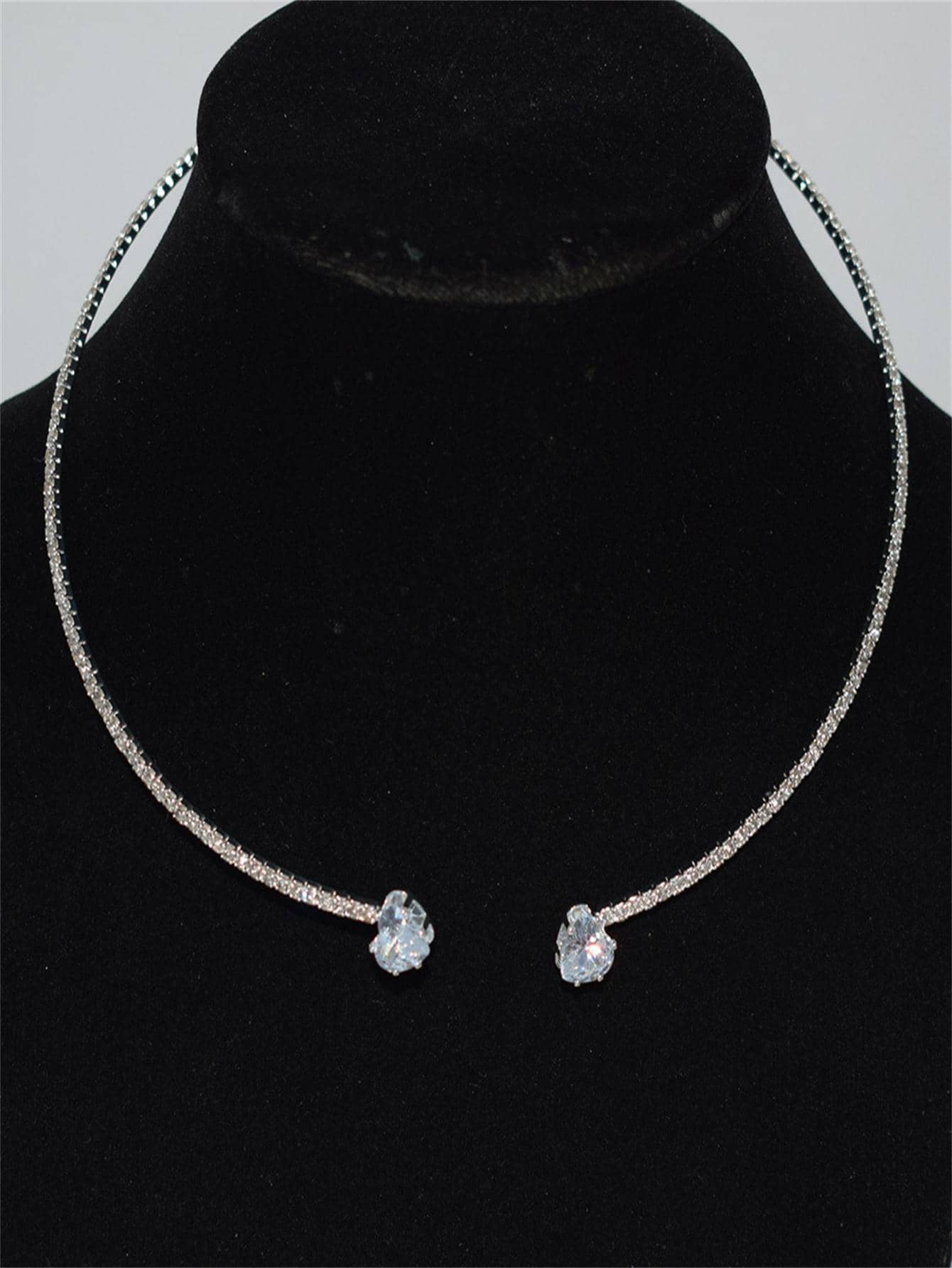 Rhinestone Cuff Choker