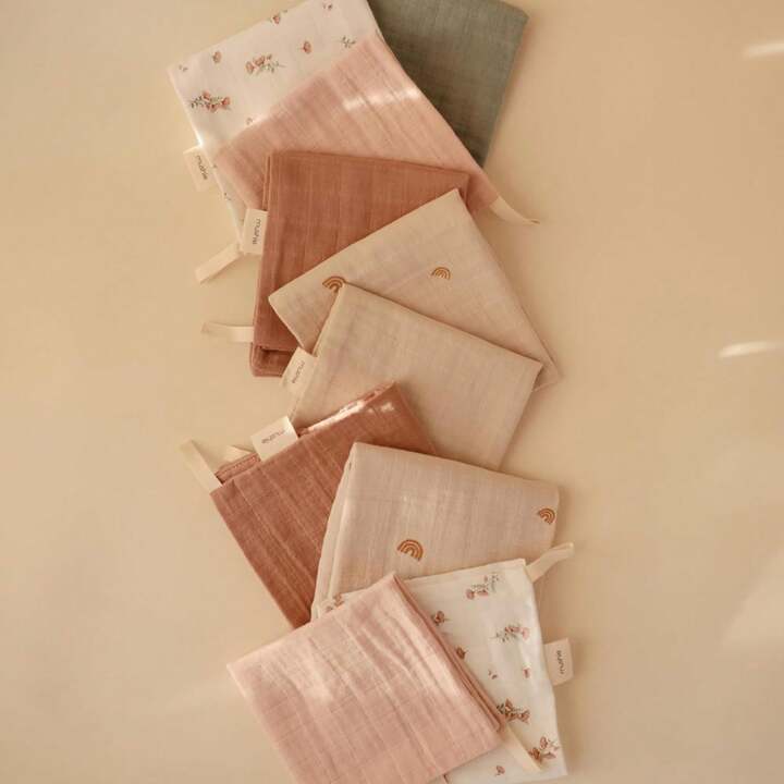 3/5 Packs Baby Muslin Washcloths For Unisex Wash Cloth Set