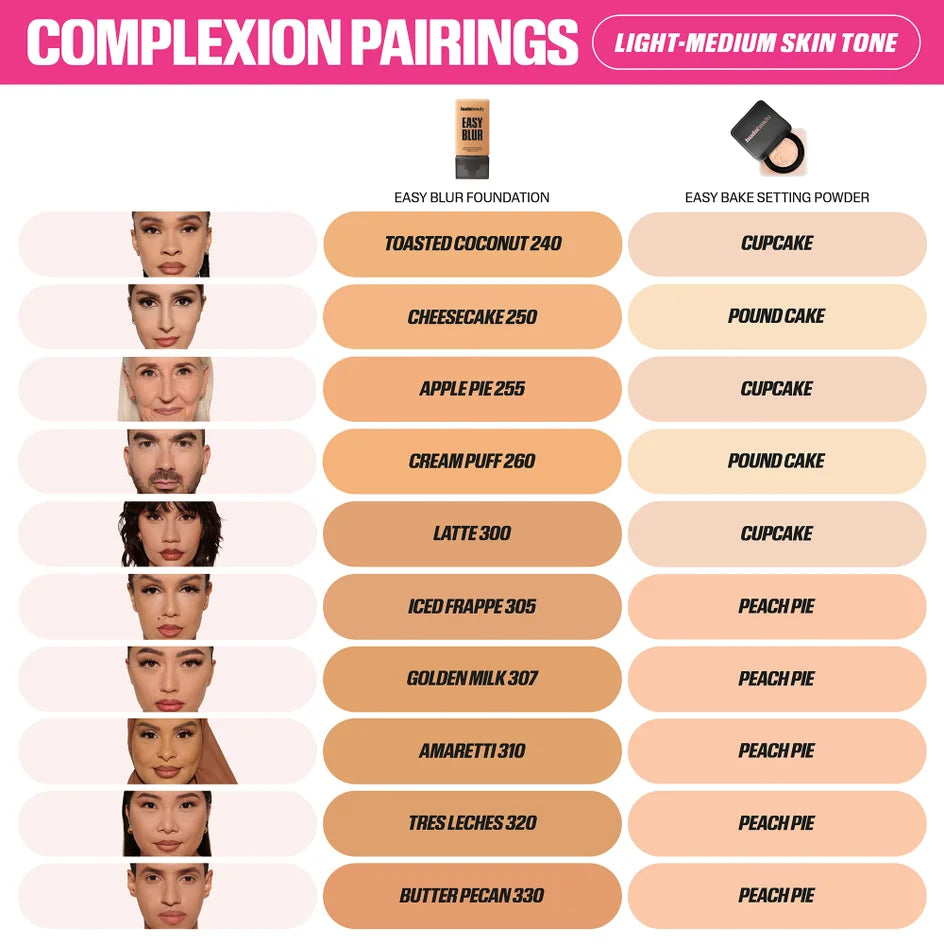 Huda Beauty Easy Blur Foundation - 110 WARM - Angel Food