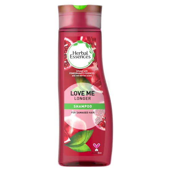 Herbal Essences Love Me Longer Shampoo Infused with Pomegranate Essences and Red Berries Scent - 400ml