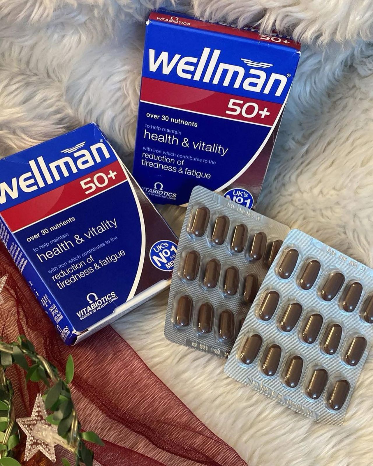 The Vitabiotics Wellman 50+ 30