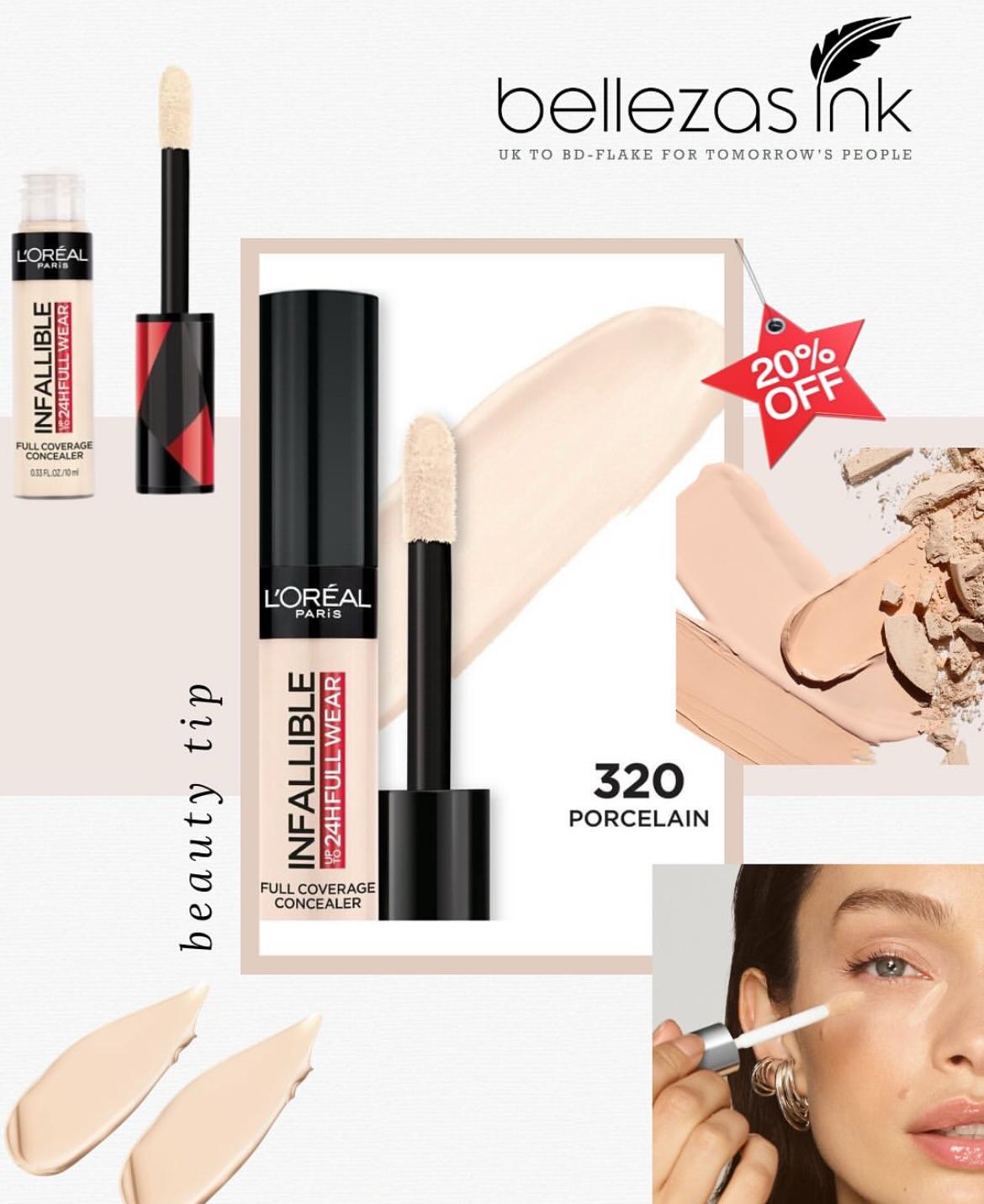 L'Oréal Paris 24HR Concealer in 320
Porcelain