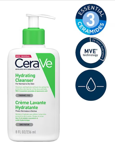 CeraVe Hydrating Cleanser with Hyaluronic Acid 236ml