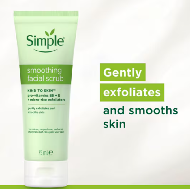 Simple Kind to Skin Smoothing Facial Scrub 75ml