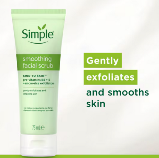 Simple Kind to Skin Smoothing Facial Scrub 75ml
