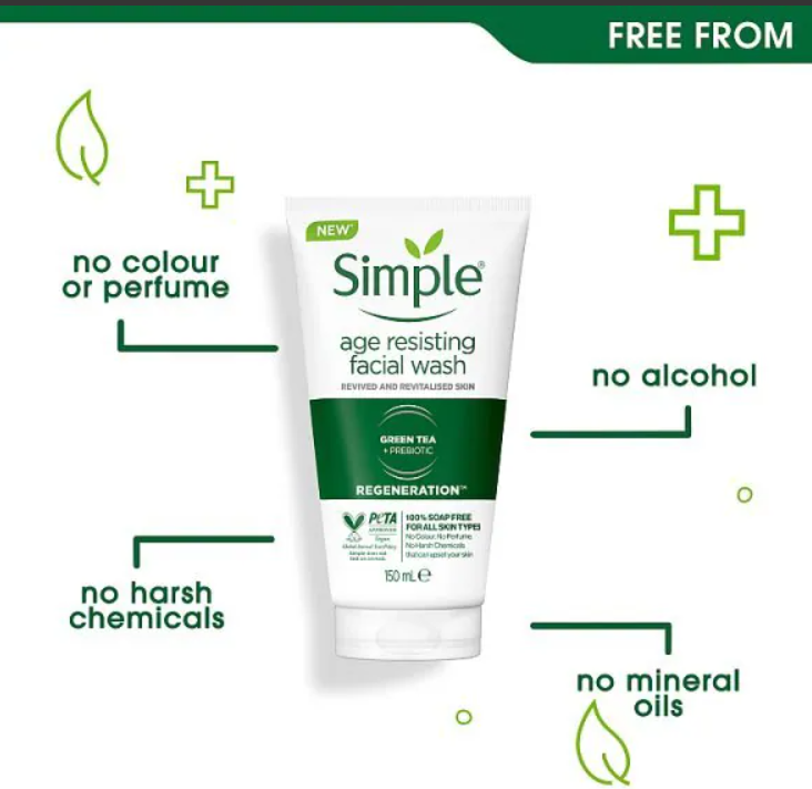 Simple Regeneration Age Resisting Facial Wash 150ml