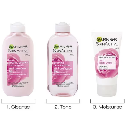 Garnier Natural Rose Cleansing Milk Sensitive Skin 200ml