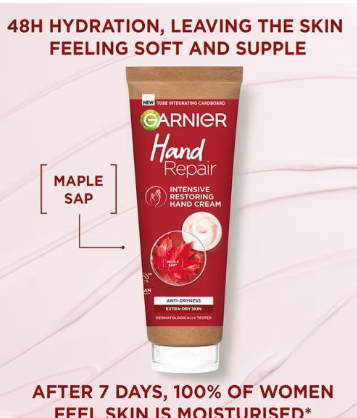 Garnier Hand Repair Restoring Cream, Extra Dry Skin 75Ml