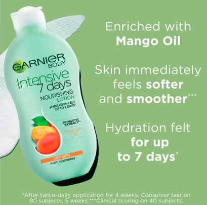 Garnier Intensive 7 Days Mango Body Lotion Dry Skin 400ml