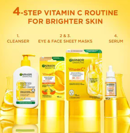 Garnier Vitamin C Eye Serum Tissue Mask