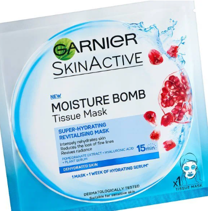 Garnier Moisture Bomb Pomegranate Hydrating Face Sheet Mask