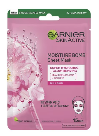 Garnier Moisture Bomb Sakura Hydrating Face Sheet Mask