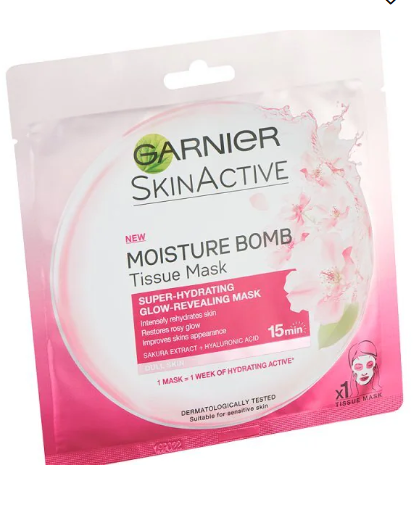 Garnier Moisture Bomb Sakura Hydrating Face Sheet Mask