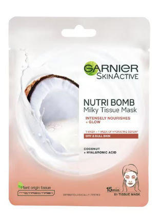 Garnier Nutri Bomb Coconut and Hyaluronic Acid Tissue Mask