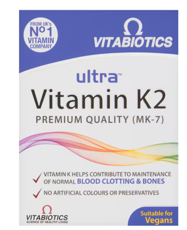Vitabiotics Ultra Vitamin K2 30 Tabs