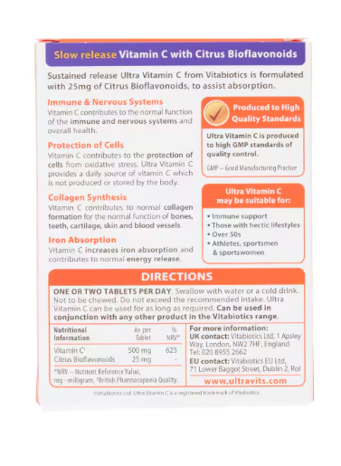 Vitabiotics Ultra Vitamin C - 60 Tablets
