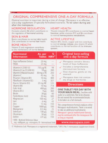 Vitabiotics Menopace Vitamin 30 Capsules