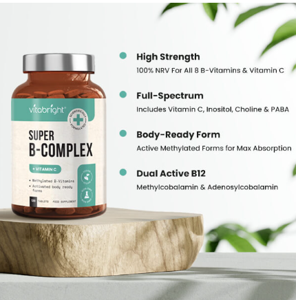 VitaBright High Strength Vitamin B Complex Energy Booster