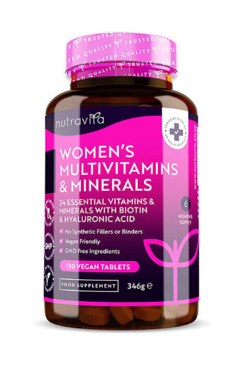 Nutravita Women's Multivitamins with Biotin - 180 Vegan Tabs