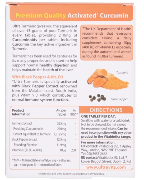 Vitabiotics Ultra Turmeric x 60