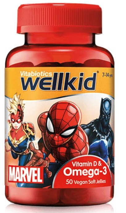 Vitabiotics Wellkid Marvel Omega-3 Childrens Vitamins
