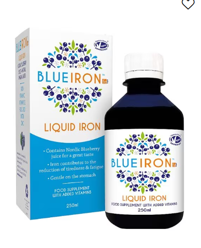 Blueiron Liquid Iron Supplement With Added Vitamins 250ml