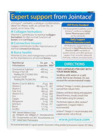 Vitabiotics Jointace Omega 3 and Glucosamine Tablets 30s