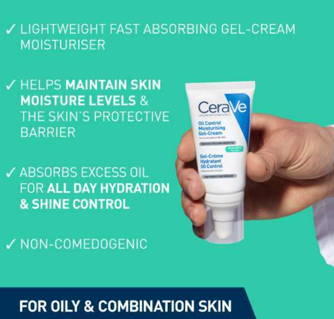 Cerave Oil Control Moisturising Gel-Cream 52Ml