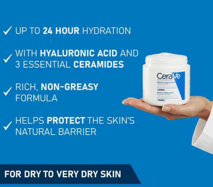 CeraVe Moisturising Cream - Dry to Very Dry Skin 454g