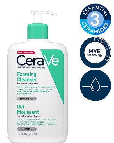 CeraVe Foaming Cleanser - Normal to Oily Skin 473ml