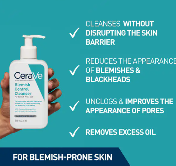 Cerave Blemish Control Cleanser With Salicylic Acid 473Ml