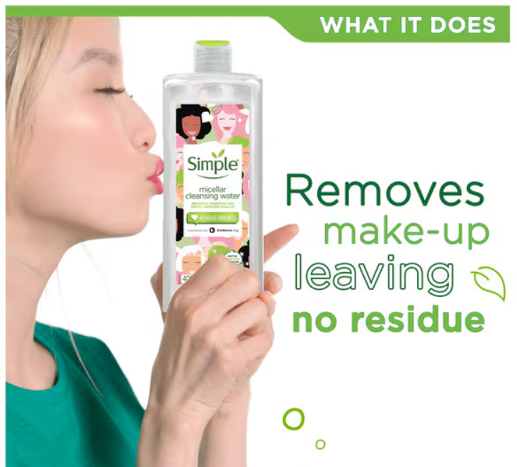 Simple X Kindness Cleansing Micellar Water 400ml
