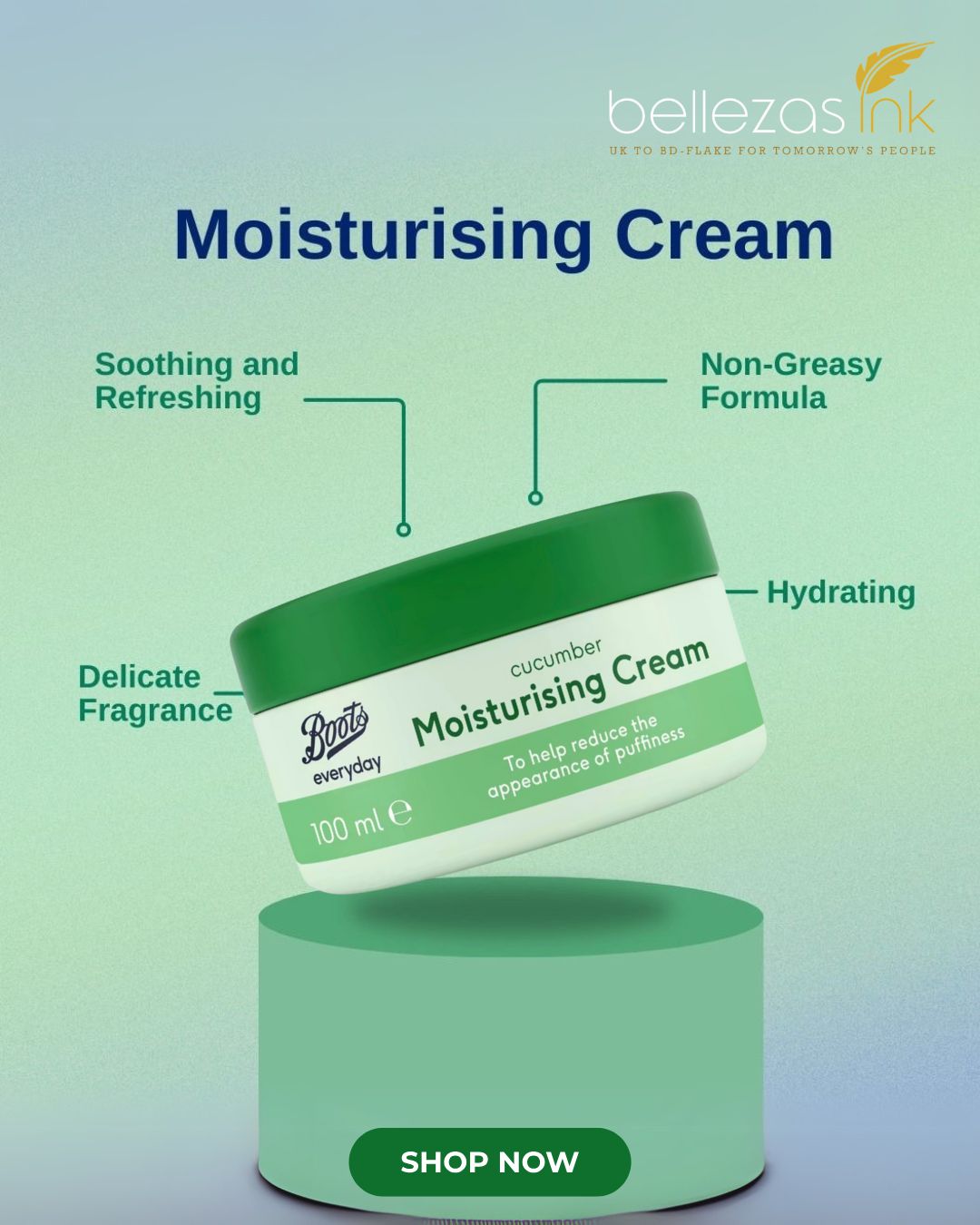 Boots Everyday Cucumber Moisturizing Cream