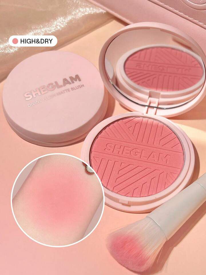SHEGLAM Divine Flush Matte Blush- high and dry