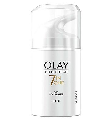 Olay Total Effects SPF 30, 7 in 1 Anti-Ageing Moisturiser, 50ml, Our Strongest SPF Protection