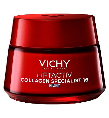 Vichy Liftactiv Collagen Specialist 16 Peptide Night Cream with Reservatrol for All Skin Types 50ml