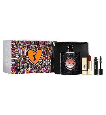 YSL Black Opium Eau de Parfum 90ml Eye and Lip Gift Set
