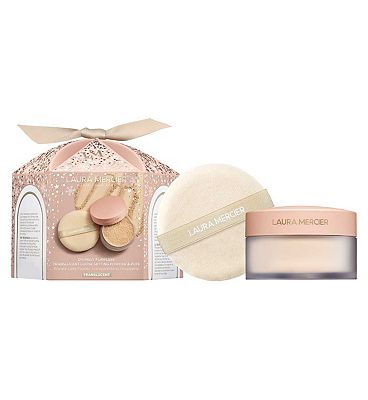 Laura Mercier Divinely Flawless Translucent Loose Setting Powder & Velour Puff
