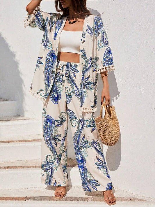 Breezaya Women's Loose Bohemian Style 2pcs Set