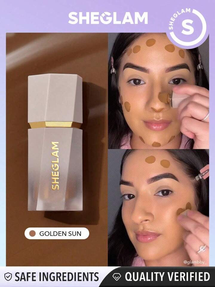 SHEGLAM Sun Beam Matte Liquid Bronzer-Golden Sun